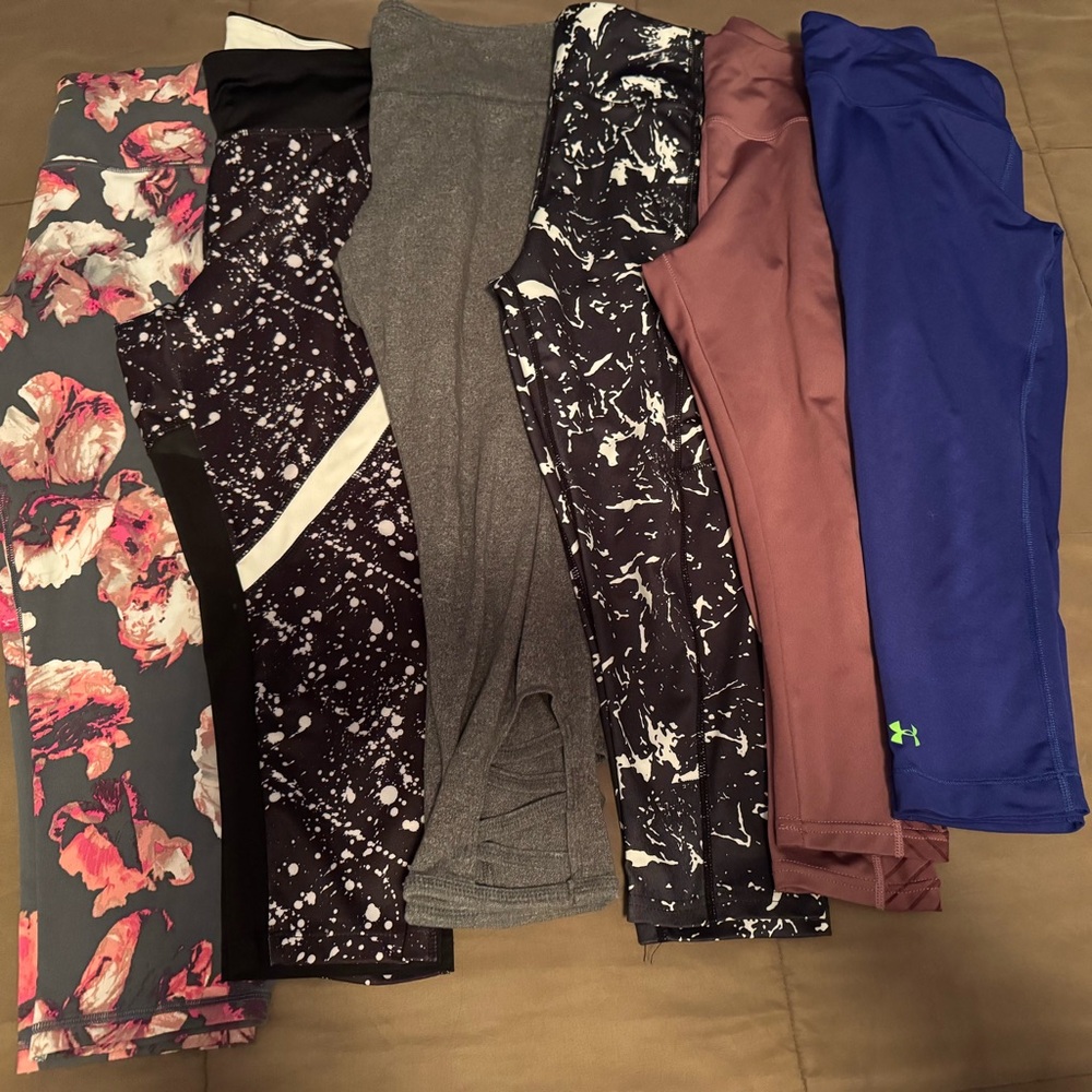 Multiples Floral and Abstract Leggings Set